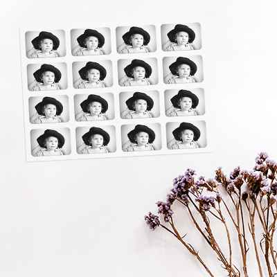 Für Ihr Lieblingsfoto - 16 Foto-Sticker pro Bogen