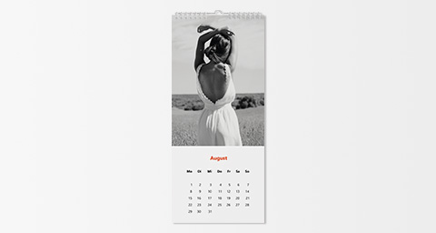Foto-Wandkalender im Format 20x45 cm gestalten