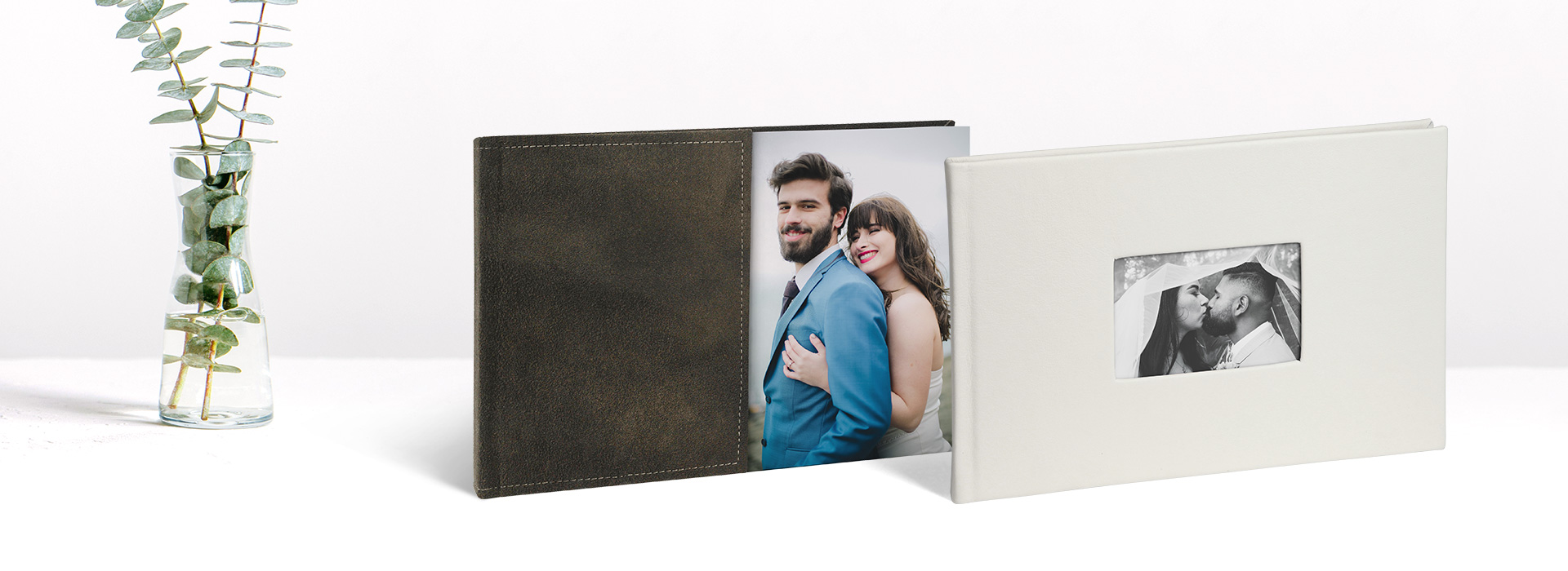 Fotobuch gedruckt auf Bütten-Papier mit Ledereinband