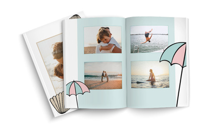Fotobuch mit gestaltbarem Fotocover und bis zu 240 Seiten