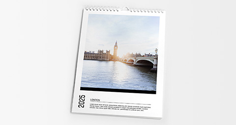 Fotokalender 30x45 cm auf Laserdruckpapier