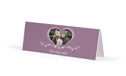 Gruß- und Glückwünschkarte im Format 10x30 cm mit Wunschmotiv