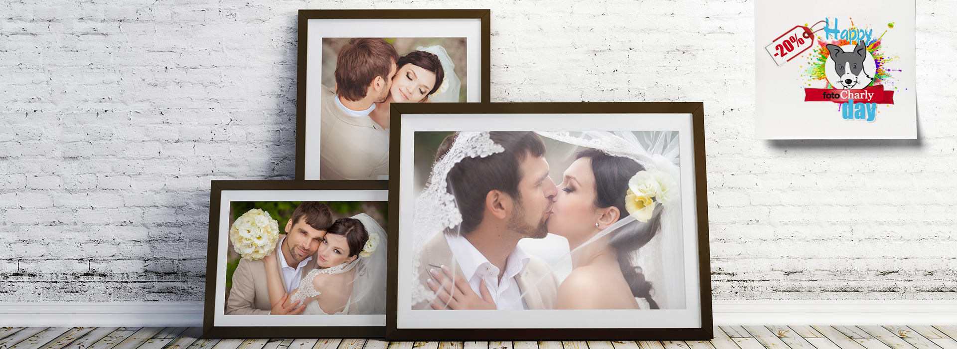 Happy Days bei fotoCharly - 20% auf Exklusivdrucke mit Holzrahmen