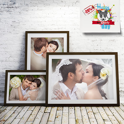 Happy Days bei fotoCharly - 20% auf Exklusivdrucke mit Holzrahmen