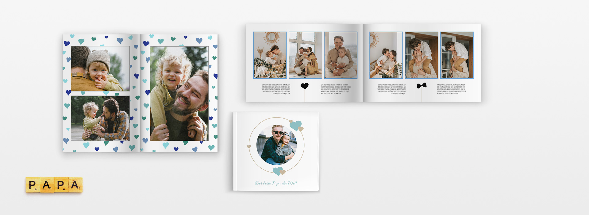 Kostenlose Fotobuchvorlagen von fotoCharly - jetzt
Fotobuch zum Vatertag gestalten