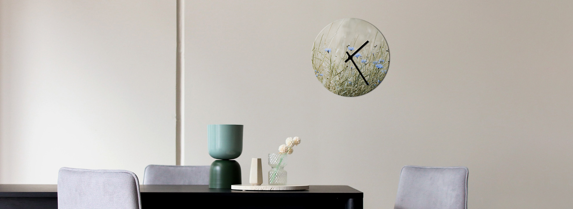 Wanduhr aus Glas mit Lieblingsfoto