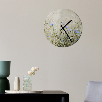Wanduhr aus Glas mit Lieblingsfoto
